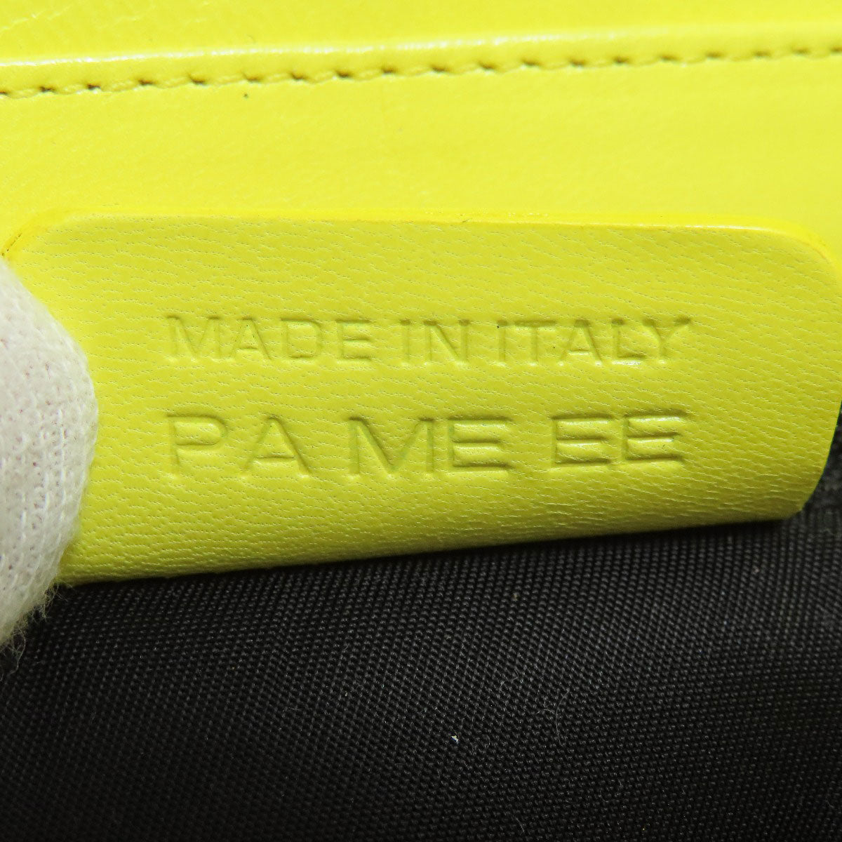 BVLGARI logo Handbag Nylon LeatherLadies [Used]