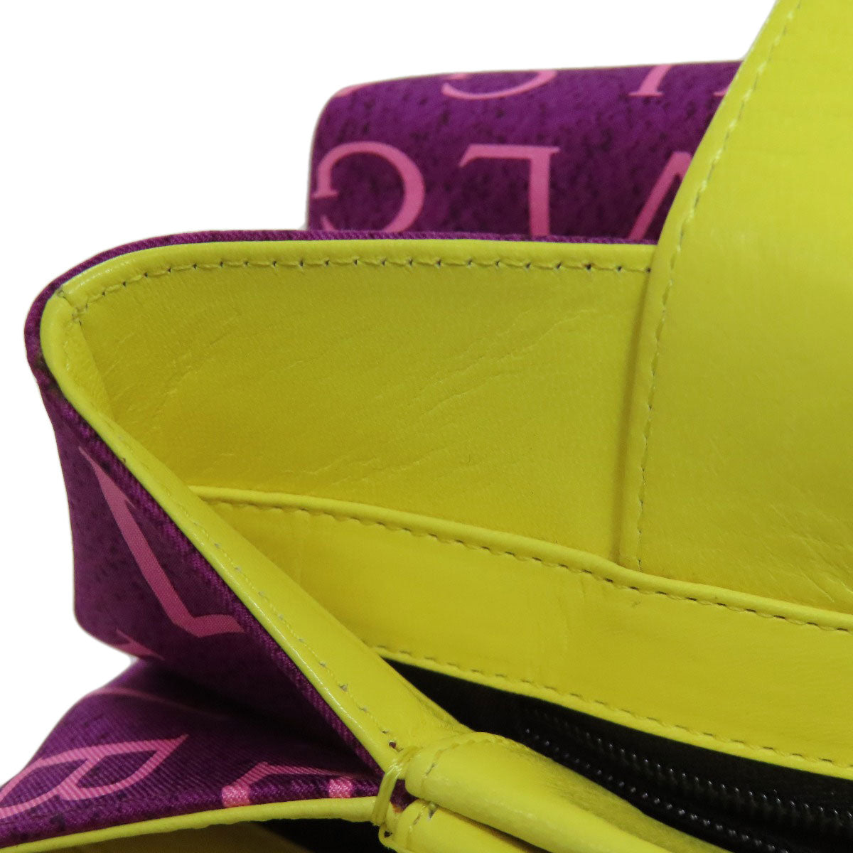 BVLGARI logo Handbag Nylon LeatherLadies [Used]