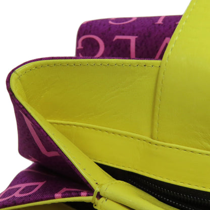 BVLGARI logo Handbag Nylon LeatherLadies [Used]