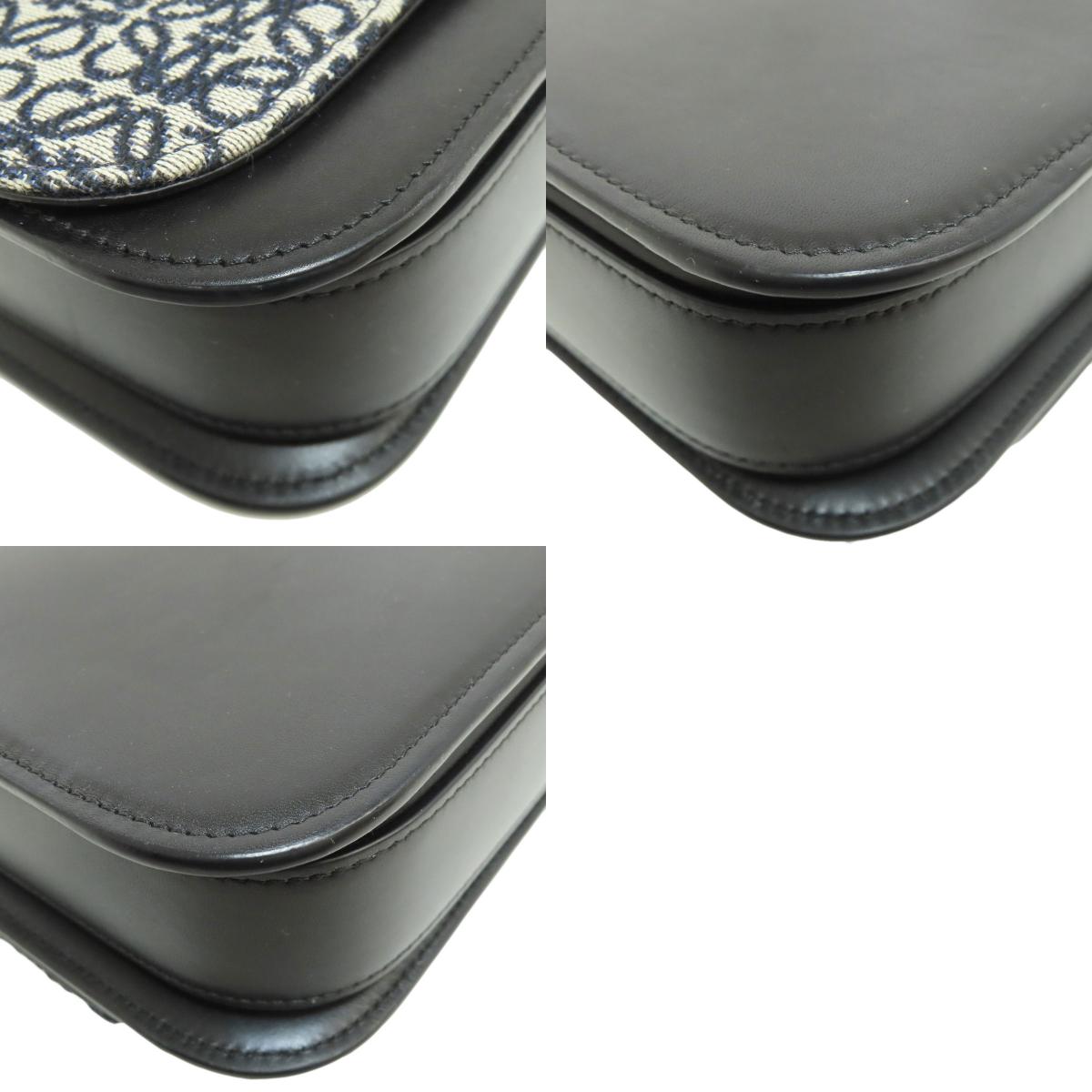 LOEWE anagram Shoulder Bag Canvas CalfLadies [Used]