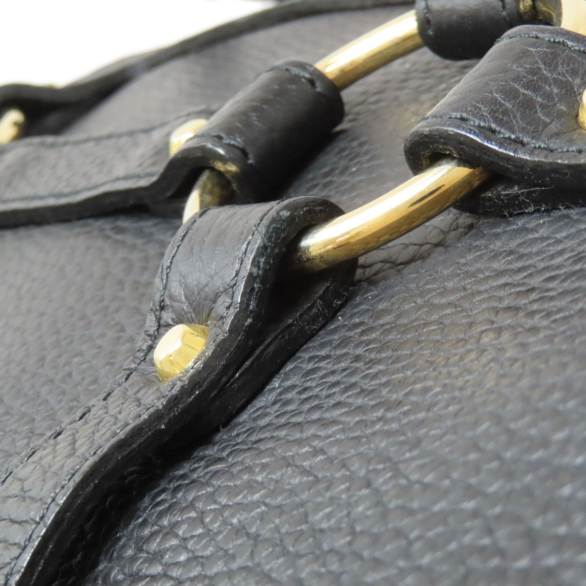 ADMJ logo Boston bag Leather Ladies [Used]