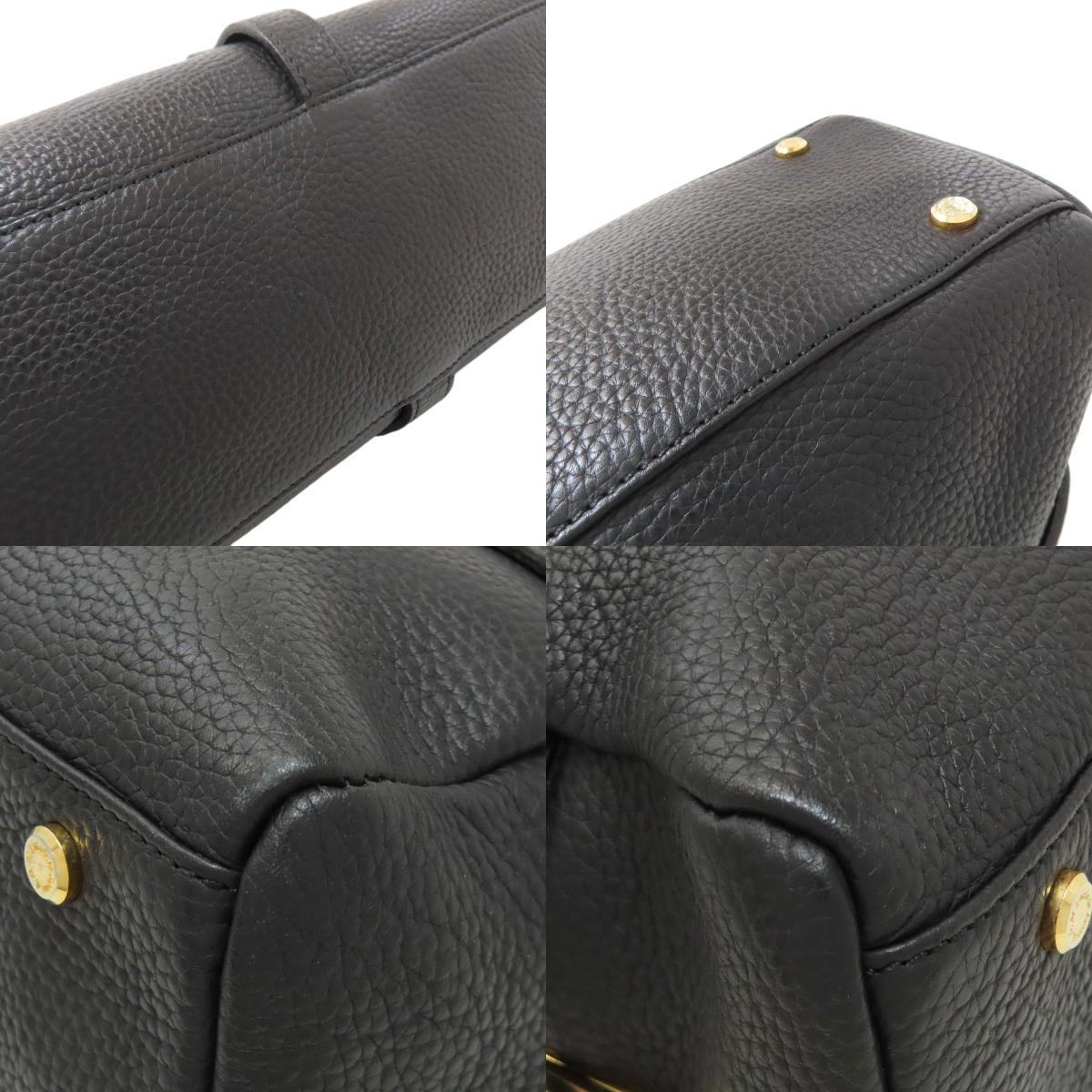 ADMJ logo Boston bag Leather Ladies [Used]