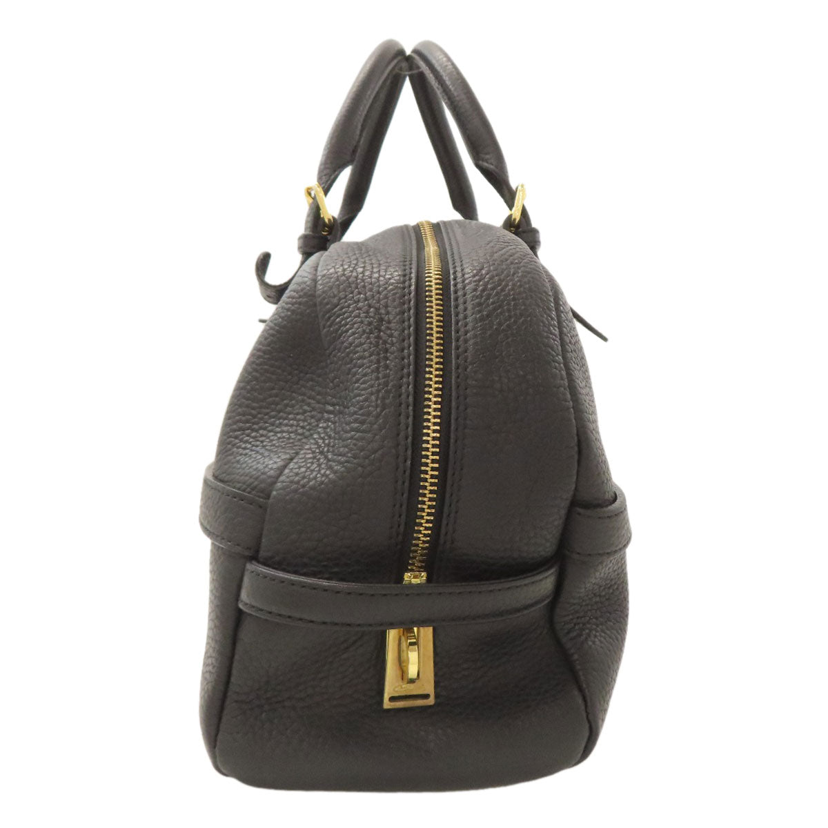 ADMJ logo Boston bag Leather Ladies [Used]