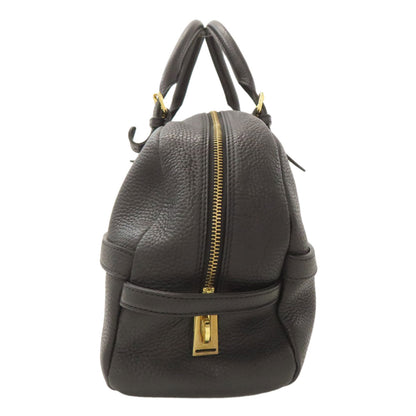 ADMJ logo Boston bag Leather Ladies [Used]