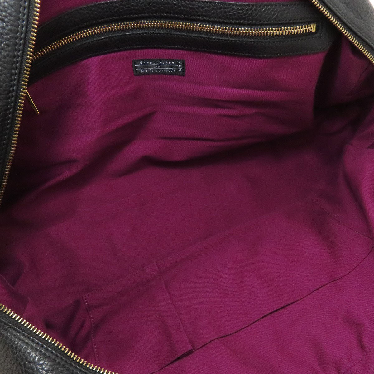 ADMJ logo Boston bag Leather Ladies [Used]