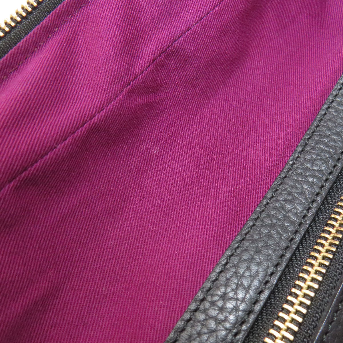 ADMJ logo Boston bag Leather Ladies [Used]