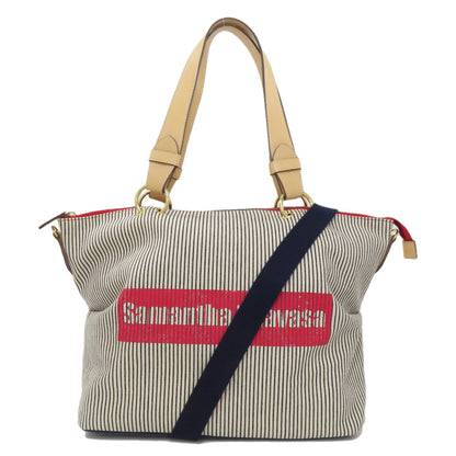 Samantha Thavasa 2WAY Tote Bag Canvas Ladies [Used]