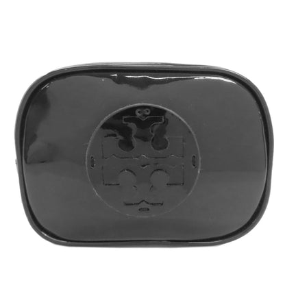 Tory Burch logo Cosmetics Pouch Enamel Ladies [Used]