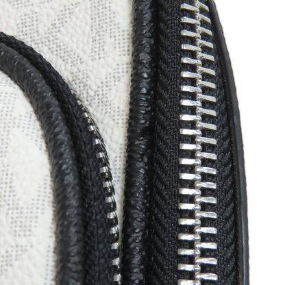 Michael Kors MK Signature Stripe Shoulder Bag PVC Ladies [Used]