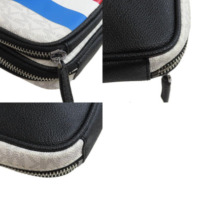 Michael Kors MK Signature Stripe Shoulder Bag PVC Ladies [Used]