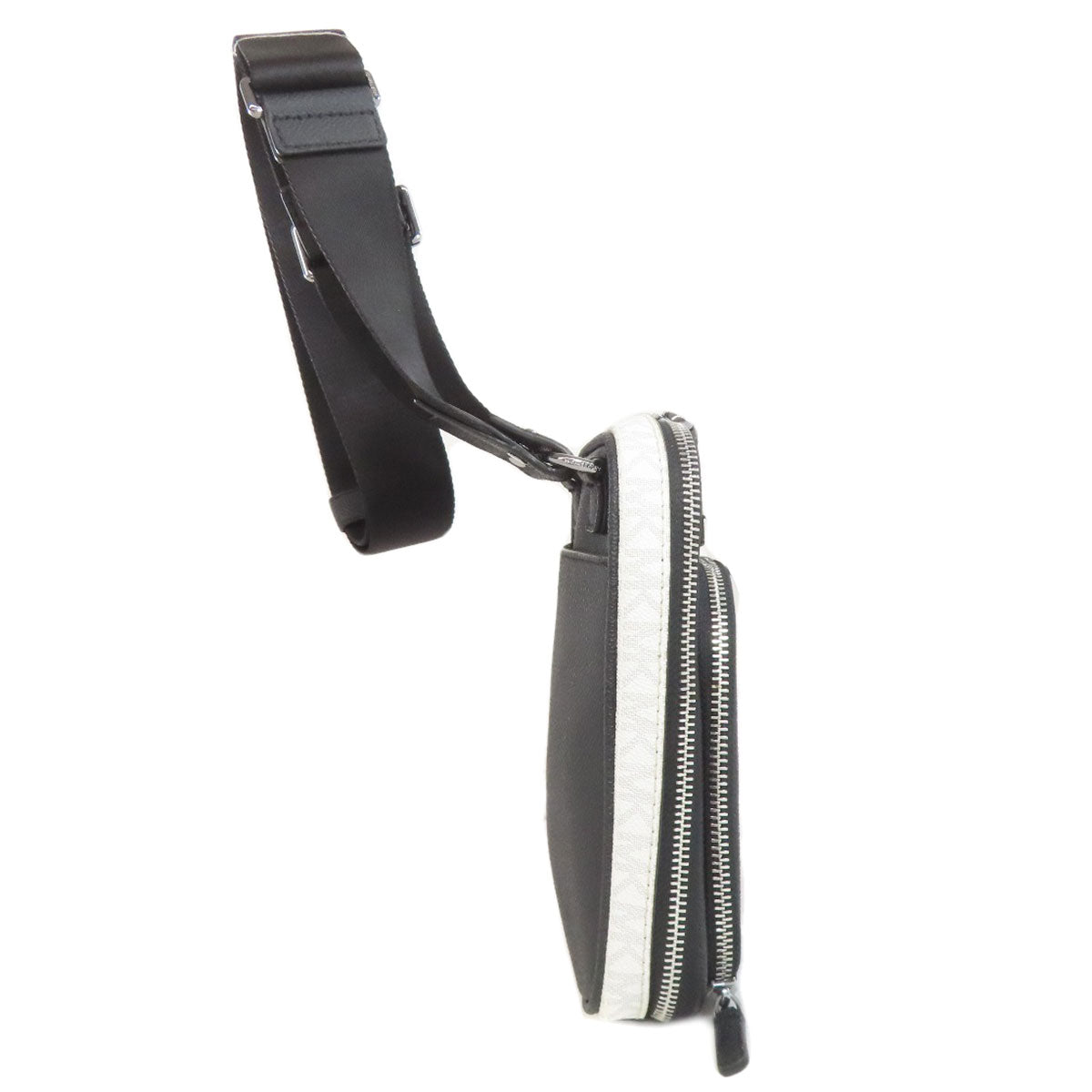 Michael Kors MK Signature Stripe Shoulder Bag PVC Ladies [Used]