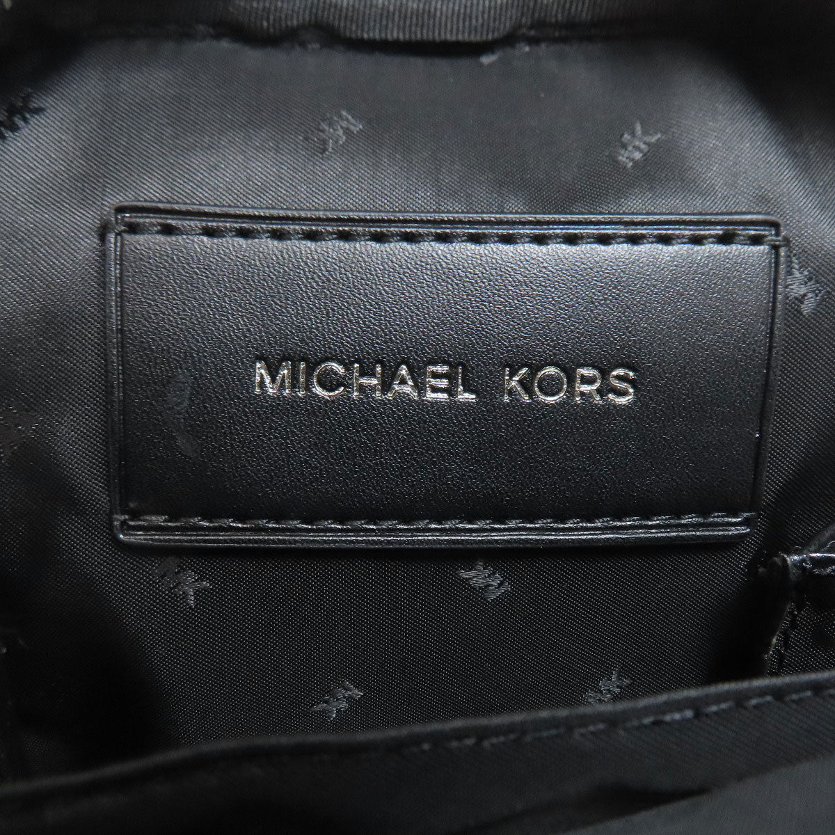 Michael Kors MK Signature Stripe Shoulder Bag PVC Ladies [Used]