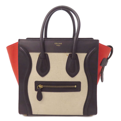 CELINE Luggage micro Handbag Leather Ladies [Used]