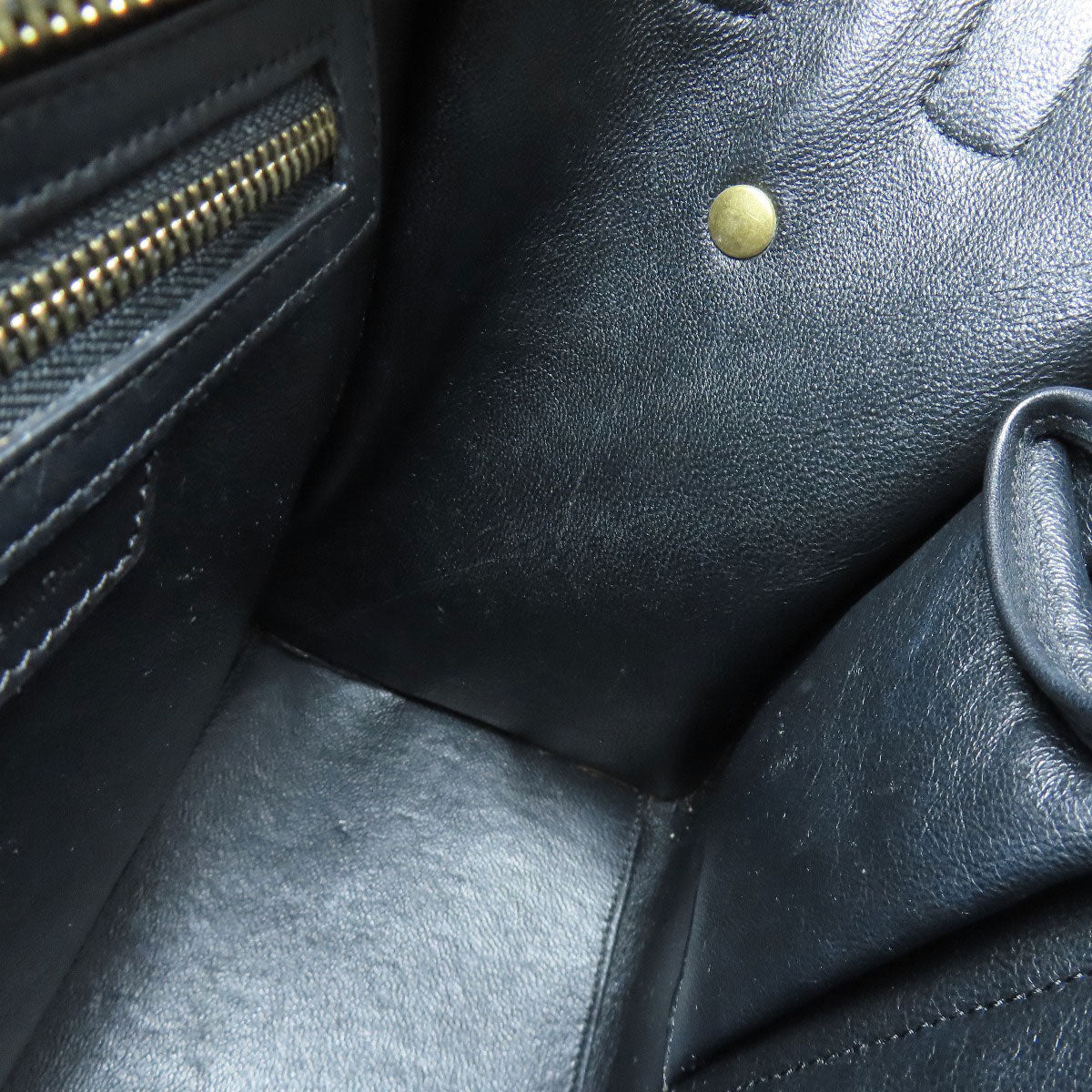 CELINE Luggage micro Handbag Leather Ladies [Used]