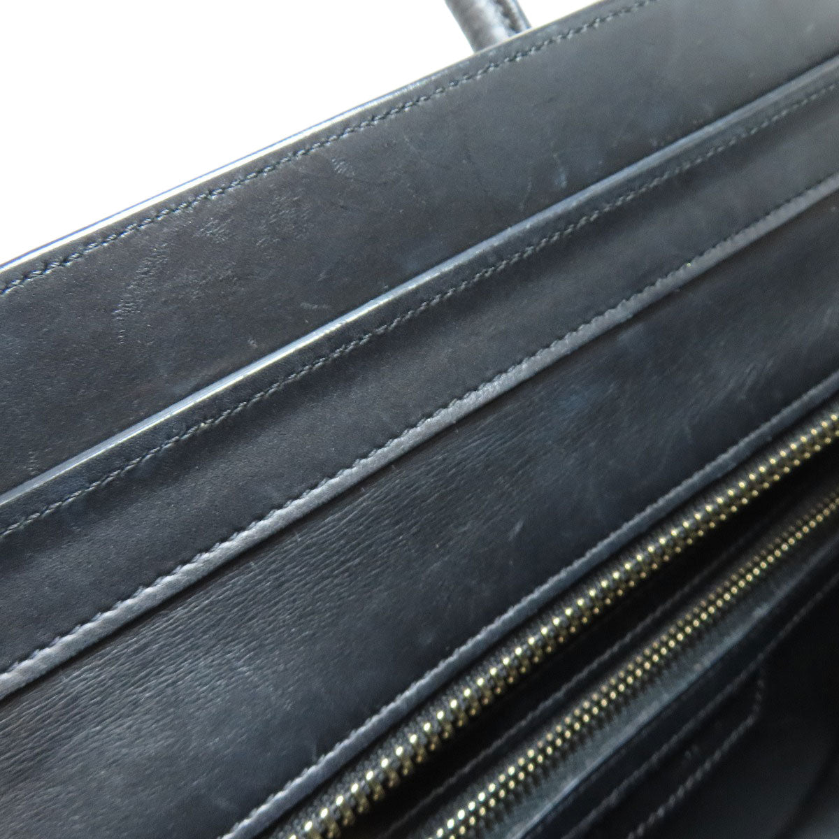 CELINE Luggage micro Handbag Leather Ladies [Used]