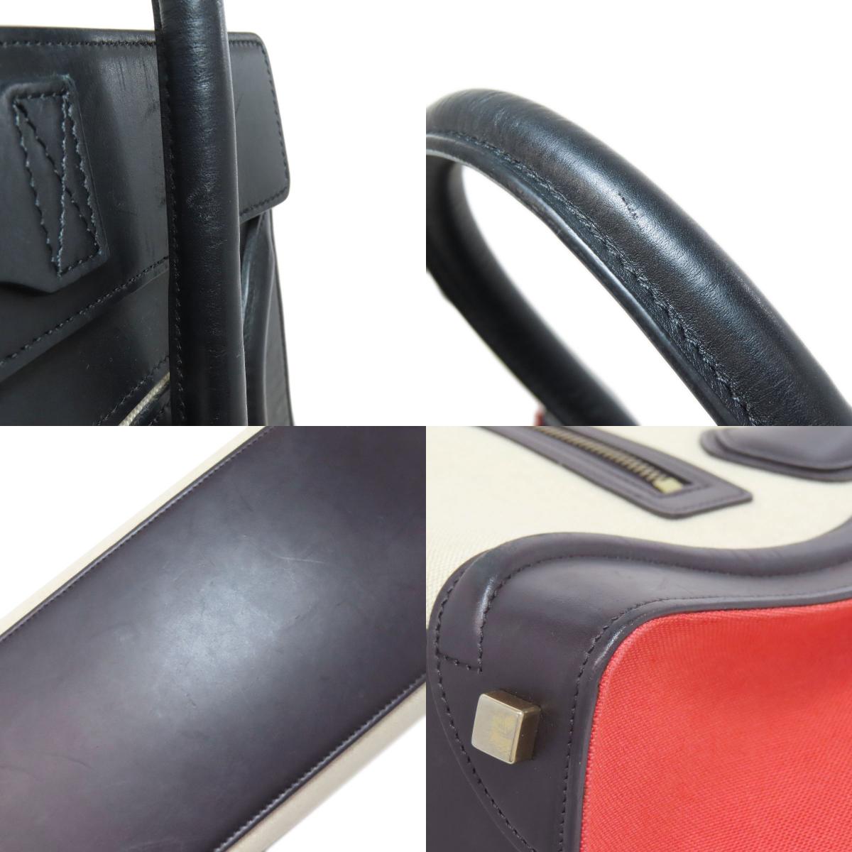 CELINE Luggage micro Handbag Leather Ladies [Used]