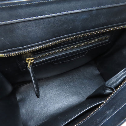 CELINE Luggage micro Handbag Leather Ladies [Used]