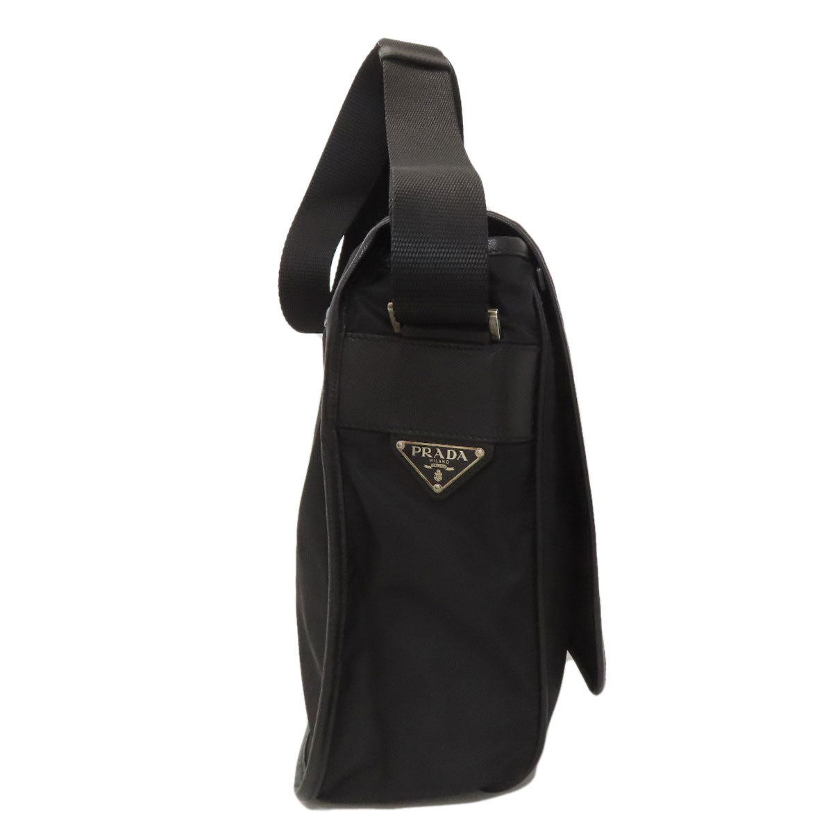 PRADA V158 Messenger Bag Logo Hardware Shoulder Bag Nylon Ladies [Used]