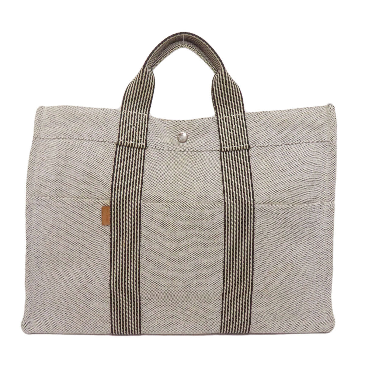HERMES New fool toe MM Tote Bag Canvas Ladies [Used]