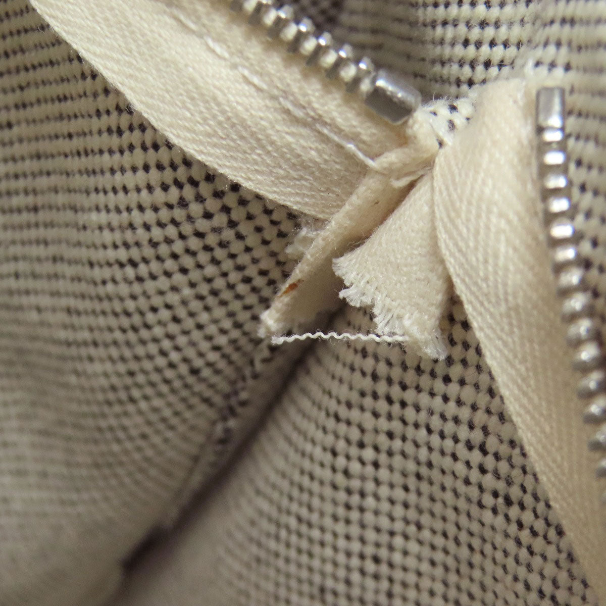 HERMES New fool toe MM Tote Bag Canvas Ladies [Used]