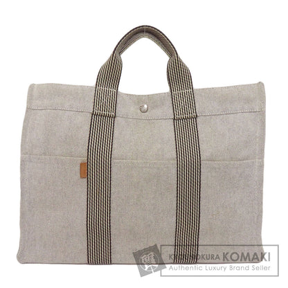 HERMES New fool toe MM Tote Bag Canvas Ladies [Used]