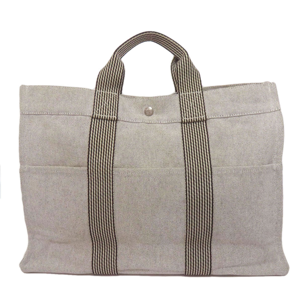 HERMES New fool toe MM Tote Bag Canvas Ladies [Used]