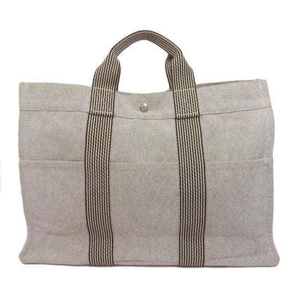 HERMES New fool toe MM Tote Bag Canvas Ladies [Used]