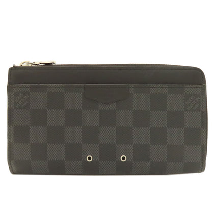 LOUIS VUITTON N60379 Zippy Dragonne Long wallet (with coin pocket) Damier canvas mens [Used]