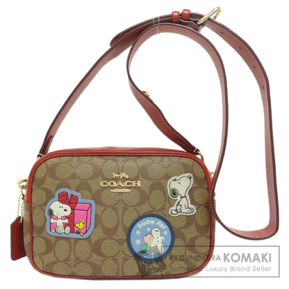 COACH CF304 Snoopy Collaboration Signature Shoulder Bag PVC Ladies [Used]