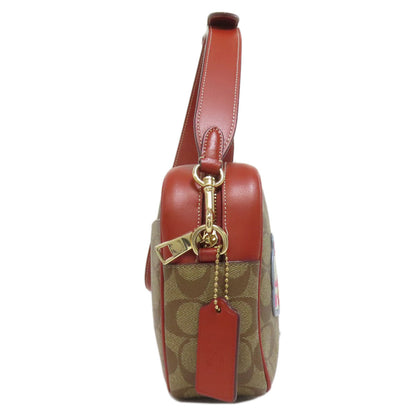COACH CF304 Snoopy Collaboration Signature Shoulder Bag PVC Ladies [Used]