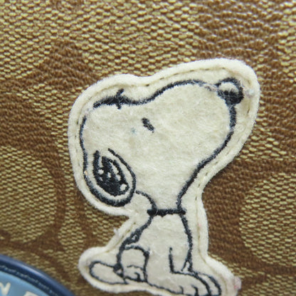 COACH CF304 Snoopy Collaboration Signature Shoulder Bag PVC Ladies [Used]