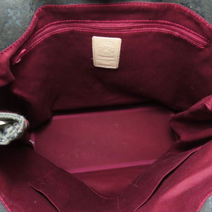 russet Yuri crest 2WAY Tote Bag Canvas Ladies [Used]