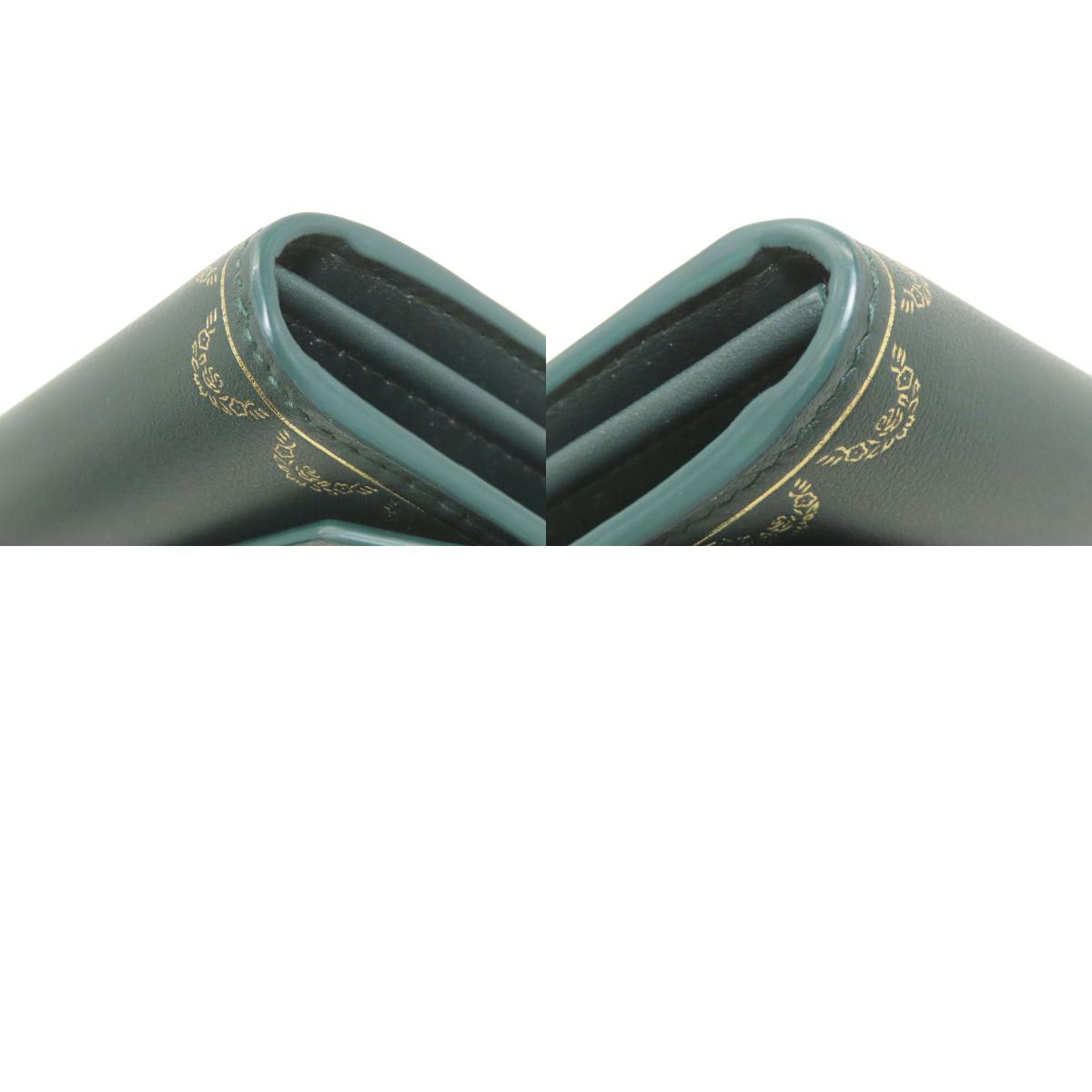 CARTIER Garland de Cartier Long wallet (with coin pocket) Leather Ladies [Used]