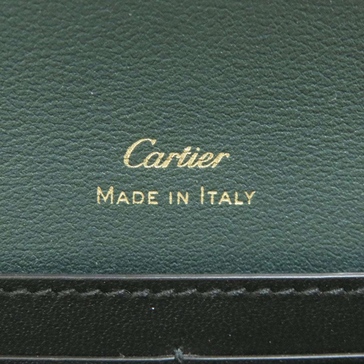 CARTIER Garland de Cartier Long wallet (with coin pocket) Leather Ladies [Used]