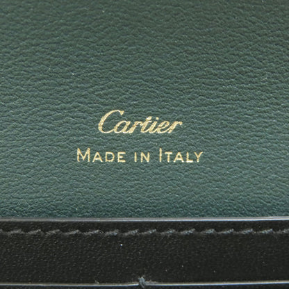 CARTIER Garland de Cartier Long wallet (with coin pocket) Leather Ladies [Used]