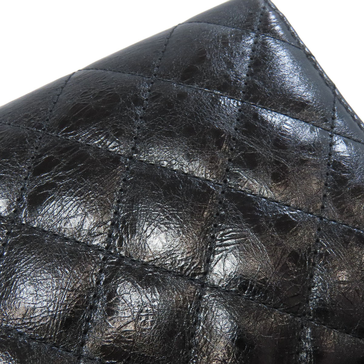 CHANEL 2.55 Matelasse SilverHardware Long wallet (with coin pocket) Calf Ladies [Used]