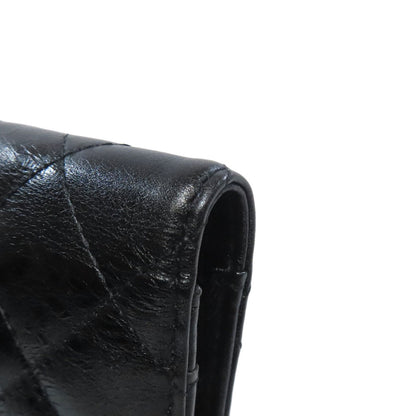 CHANEL 2.55 Matelasse SilverHardware Long wallet (with coin pocket) Calf Ladies [Used]