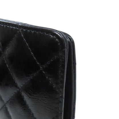 CHANEL 2.55 Matelasse SilverHardware Long wallet (with coin pocket) Calf Ladies [Used]