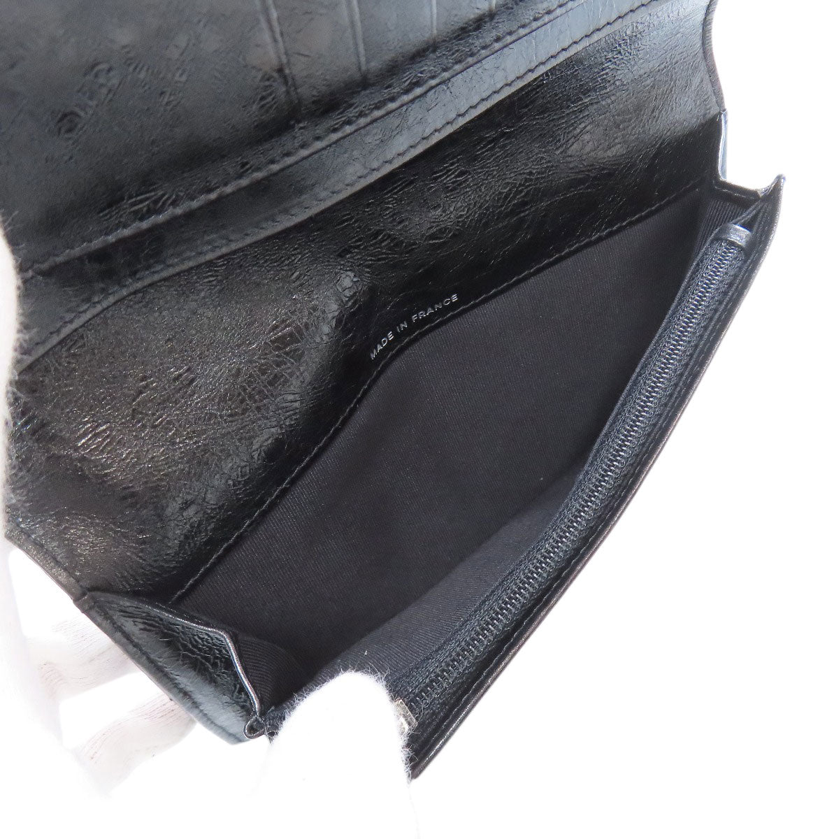 CHANEL 2.55 Matelasse SilverHardware Long wallet (with coin pocket) Calf Ladies [Used]