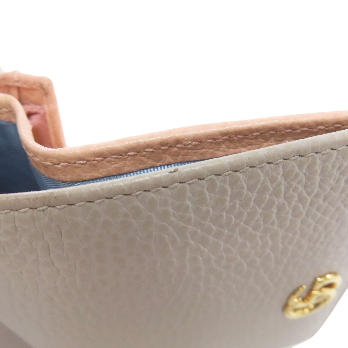 GUCCI 456126 GG Marmont Double G Bifold Wallet with Coin Pocket Calf Ladies [Used]