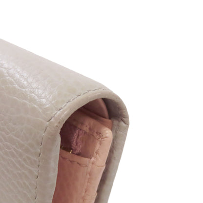 GUCCI 456126 GG Marmont Double G Bifold Wallet with Coin Pocket Calf Ladies [Used]