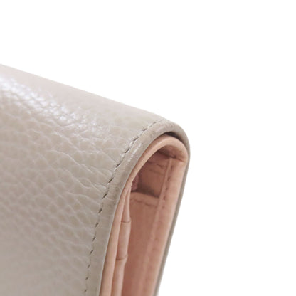 GUCCI 456126 GG Marmont Double G Bifold Wallet with Coin Pocket Calf Ladies [Used]