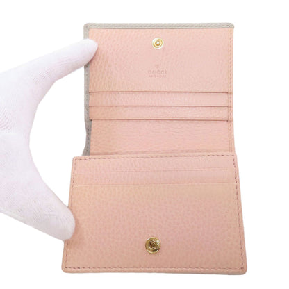 GUCCI 456126 GG Marmont Double G Bifold Wallet with Coin Pocket Calf Ladies [Used]