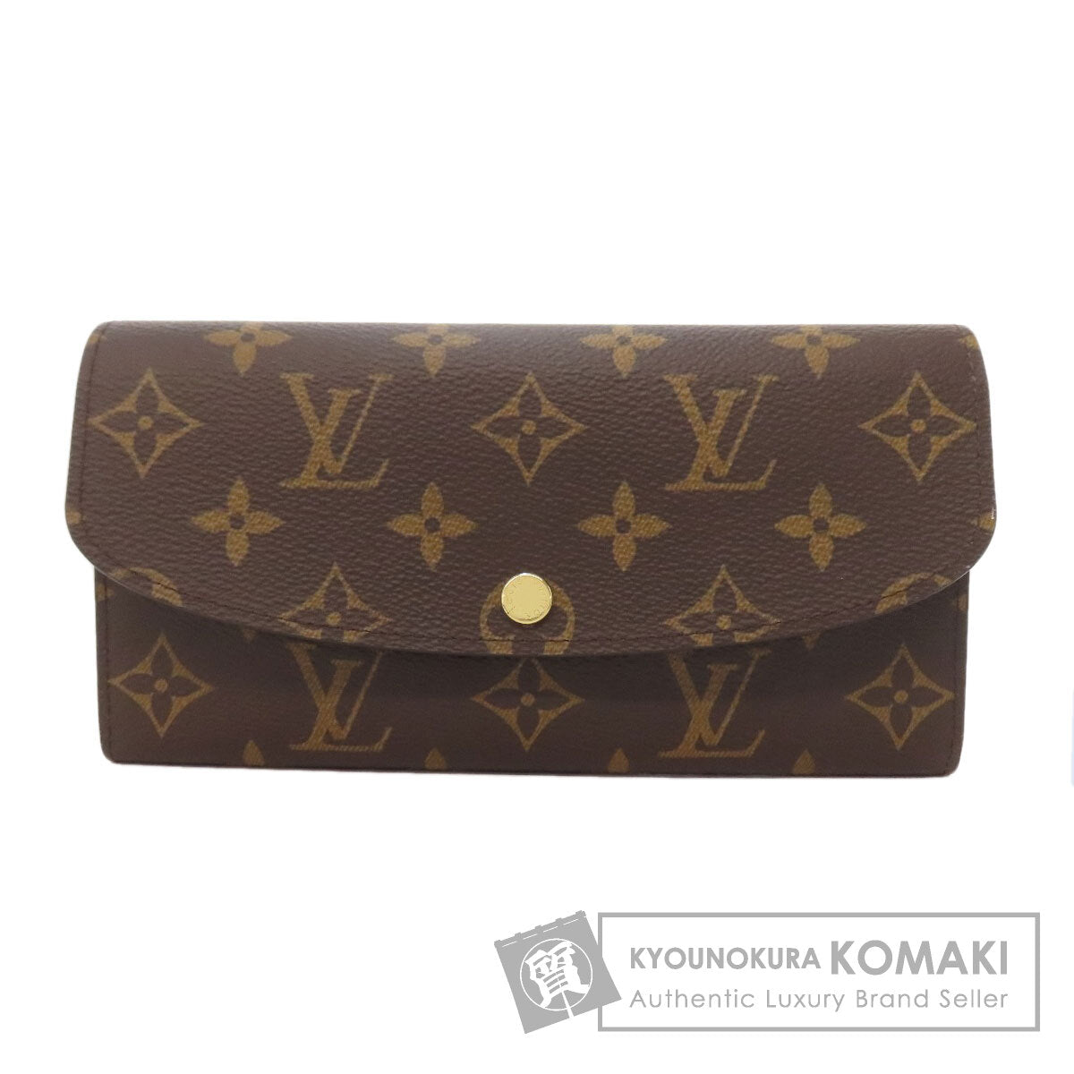 LOUIS VUITTON M60697 Portefeiulle ã» Emily Long wallet (with coin pocket) Monogram canvas Ladies [Used]