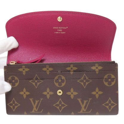 LOUIS VUITTON M60697 Portefeiulle ã» Emily Long wallet (with coin pocket) Monogram canvas Ladies [Used]