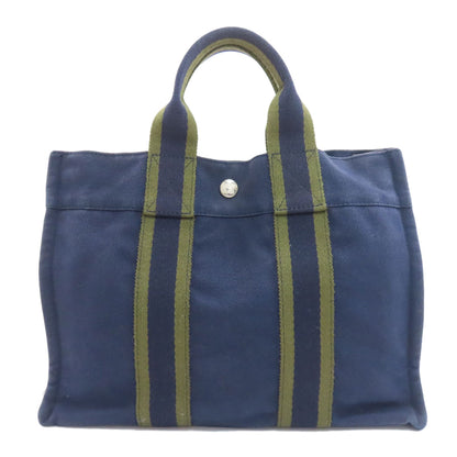 HERMES sack fool toePM Handbag Canvas Ladies [Used]