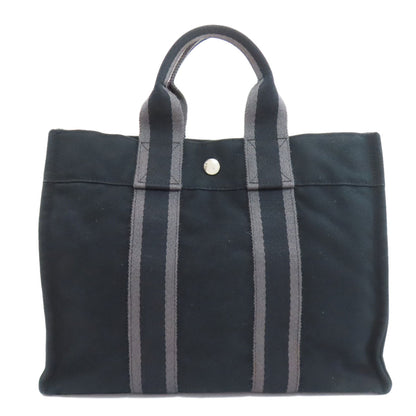 HERMES sack fool toePM Handbag Canvas Ladies [Used]