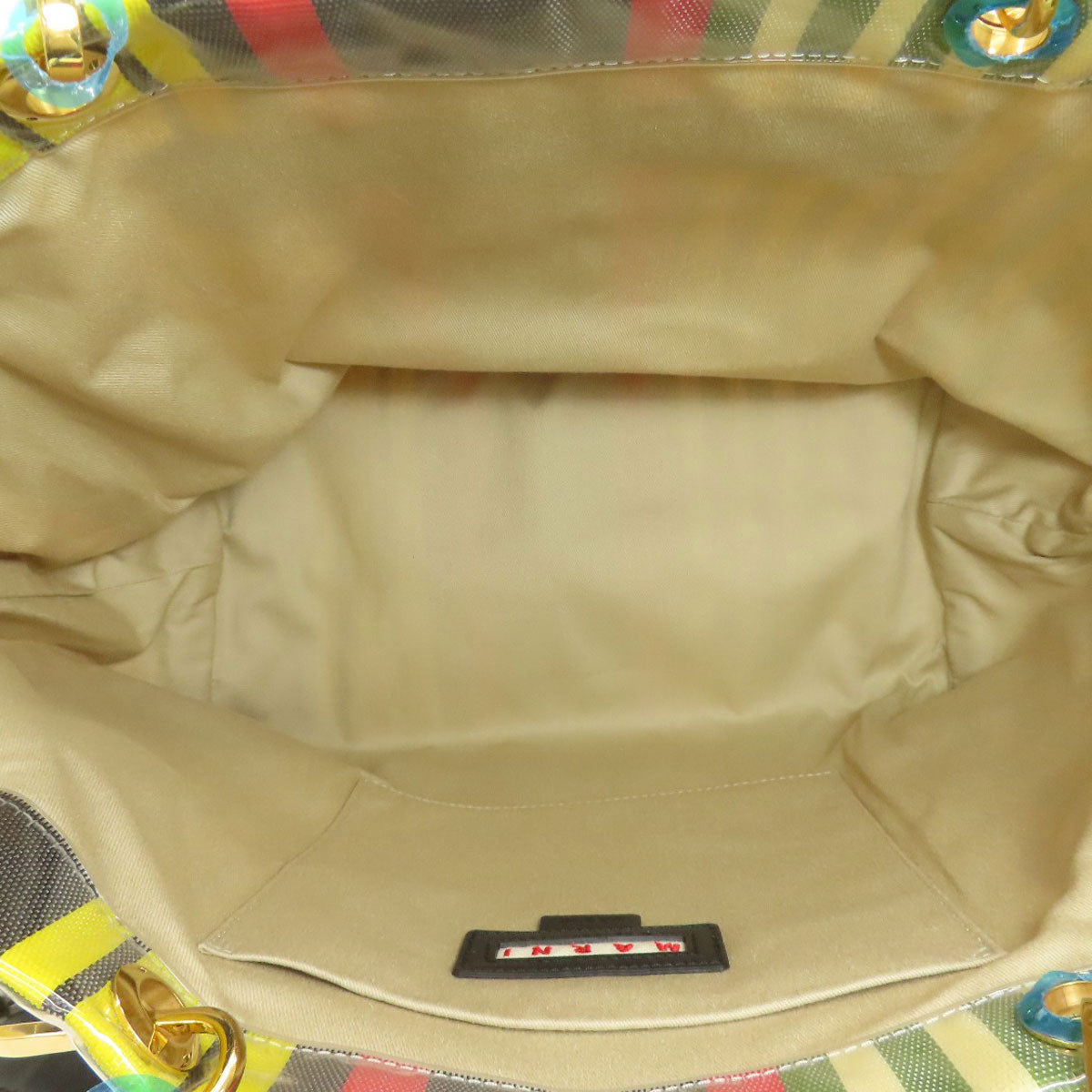 MARNI PlasticsStripe Tote Bag Plastics NylonLadies [Used]