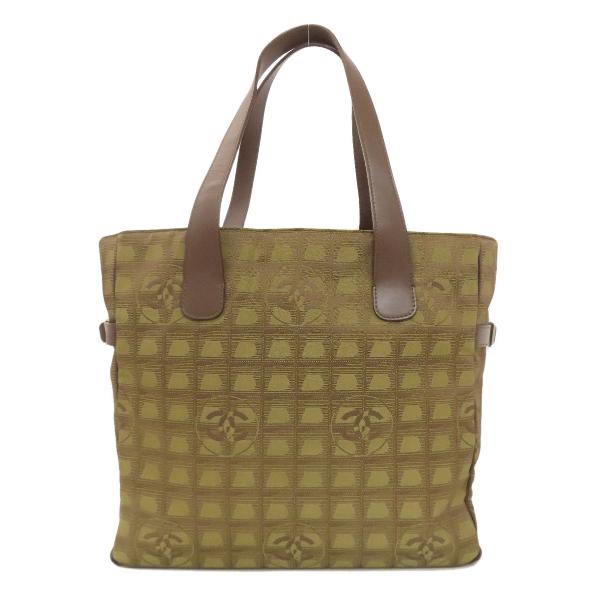 CHANEL New travel line Tote Bag Nylon jacquard Ladies [Used]