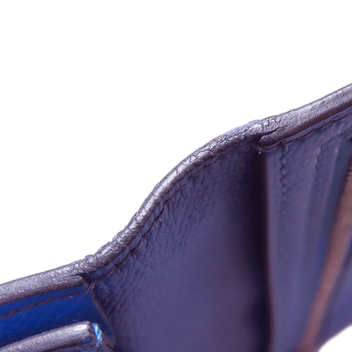 HERMES Bareness Free SilverHardware Long wallet (with coin pocket) Epsom Ladies [Used]